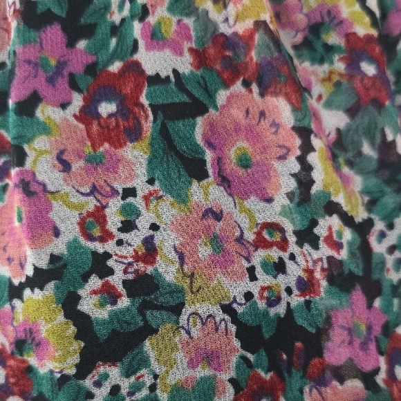 Lulus Flow With Me Black Floral Print Wide-Leg Jumpsuit Size Medium - Picture 9 of 9